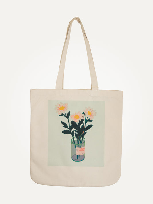 daisies tote bag
