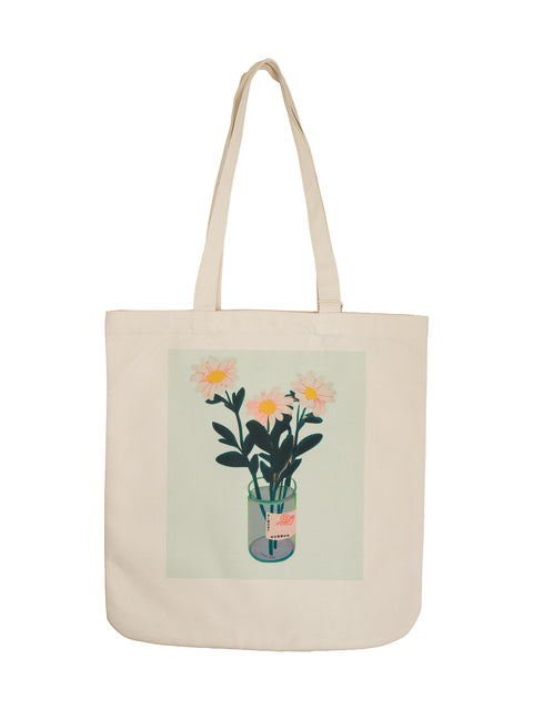 daisies tote bag