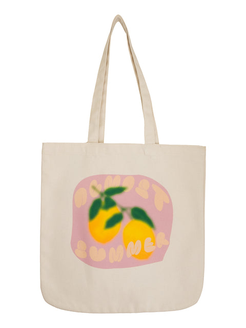 tote bag premium almost summer lemons