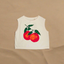 oranges womens cropped tank shirt organic cotton