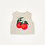 oranges womens cropped tank shirt organic cotton