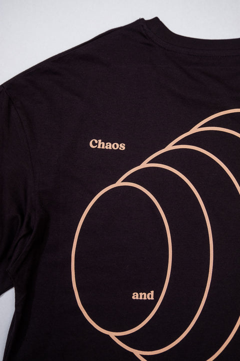 disk logo oversized organic tee chaos and creativity