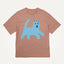 oversized organic cotton t-shirt with blue dog