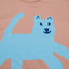oversized organic cotton t-shirt with blue dog