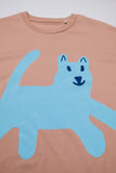 oversized organic cotton t-shirt with blue dog