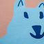 oversized organic cotton t-shirt with blue dog