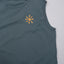 cropped tank washed denim blue organic cotton