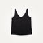 linen tank top black micro smiley