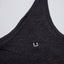 linen tank top black micro smiley