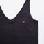 linen tank top black micro smiley