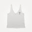 white linen tank top with flower