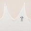 white linen tank top with flower