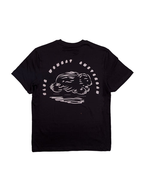 club wombat amsterdam black organic oversized t-shirt