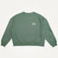 Chaos & Creativity green womens cropped organic cotton sweater