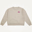 Chaos & Creativity oat womens cropped organic cotton sweater