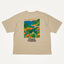 Chaos and Creativity ecru organic oversized organic  t-shirt