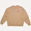 Chaos & Creativity washed brown sweater with embroidered logo