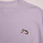 bad cat oversized french terry lightweight sweater purple