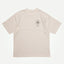 Chaos & Creativity white oversized unisex tee radial star