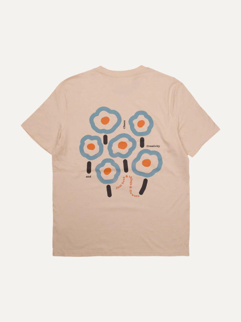 Chaos & Creativity just bees and flowers unisex organic t-shirt