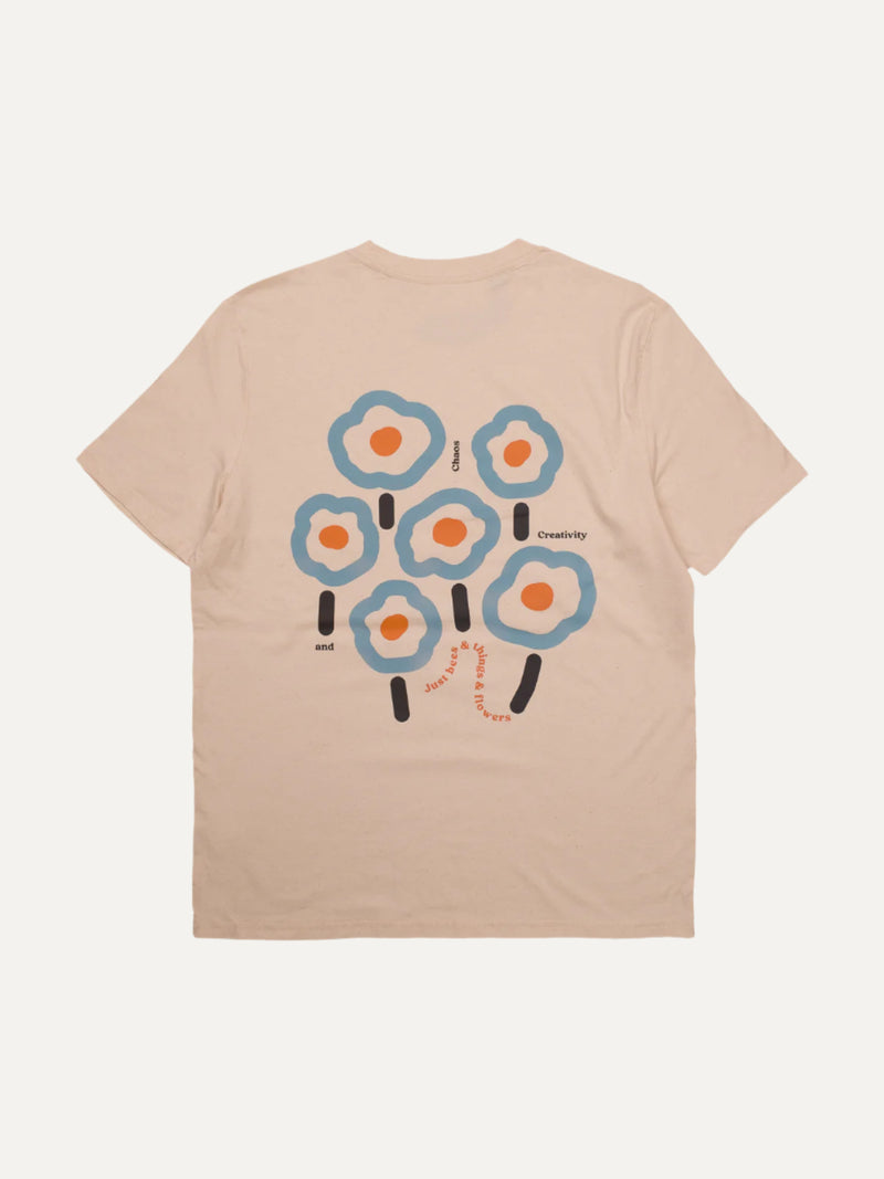 Chaos & Creativity just bees and flowers unisex organic t-shirt