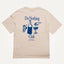 do nothing club unisex creamy white t-shirt with back print