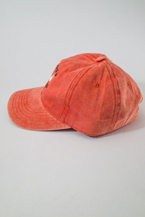 almost there faded dad hat - faded orange