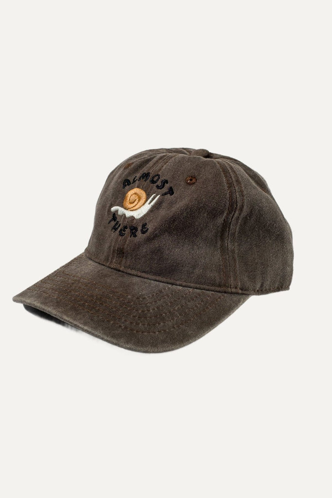 almost there faded dad hat faded chocolate