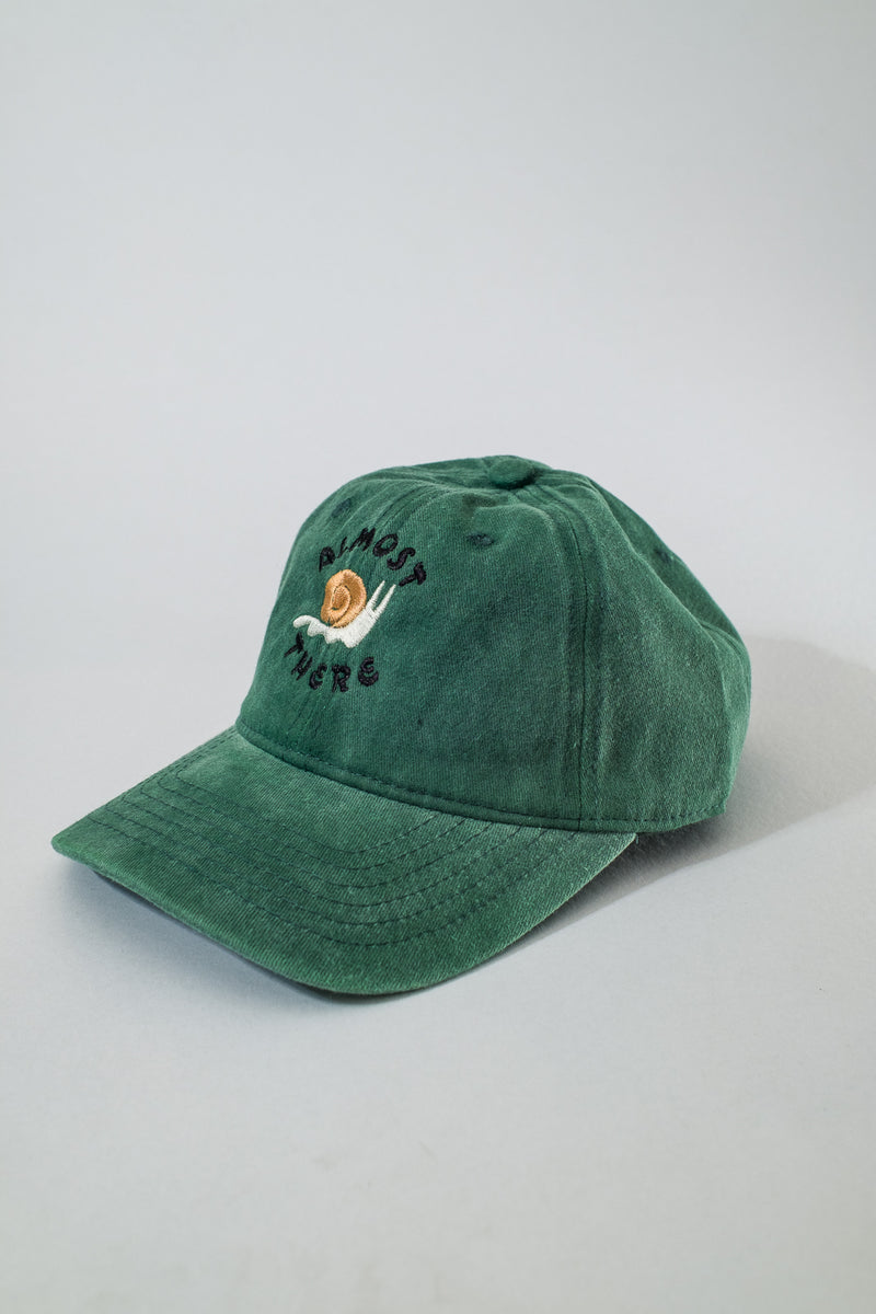 almost there faded dad hat - faded moss green