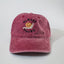 almost there faded dad hat - faded wine