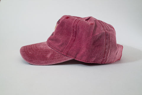 almost there faded dad hat - faded wine