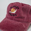 almost there faded dad hat - faded wine