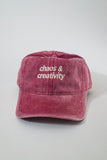 Chaos & Creativity logo hat - faded wine