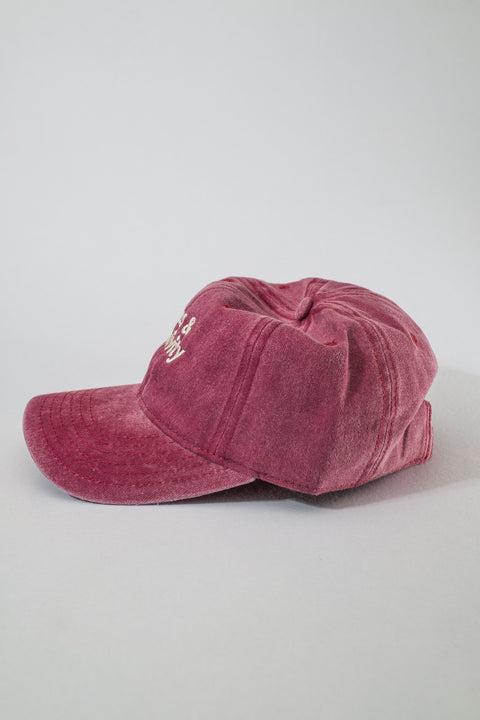 Chaos & Creativity logo hat - faded wine