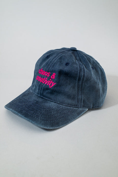 2 Chaos & Creativity logo hat - Denim blue