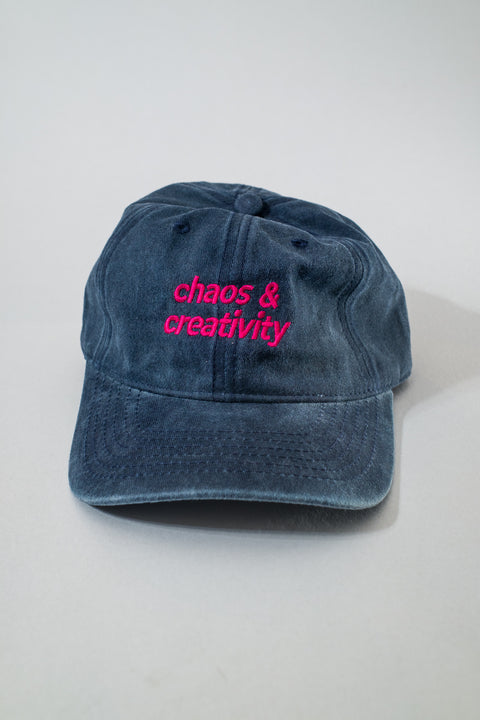 2 Chaos & Creativity logo hat - Denim blue