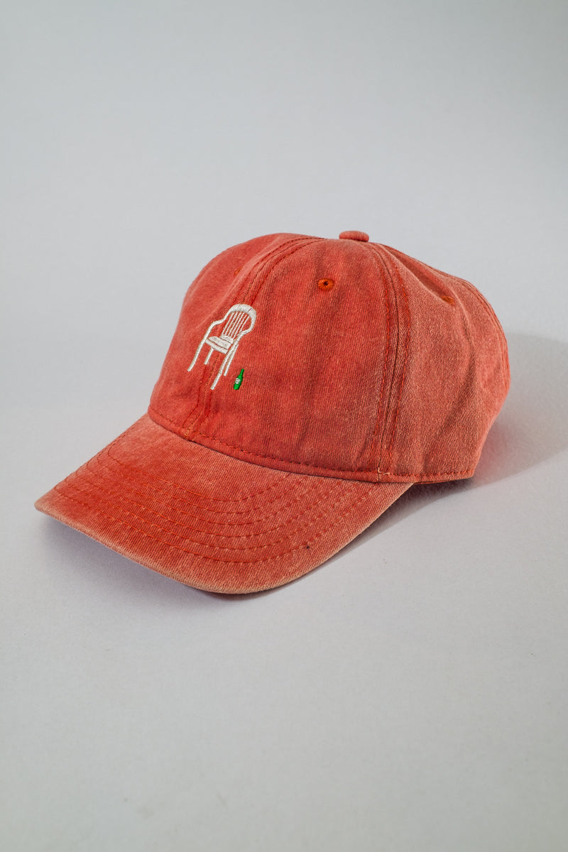 millennial holiday dad hat -  faded orange