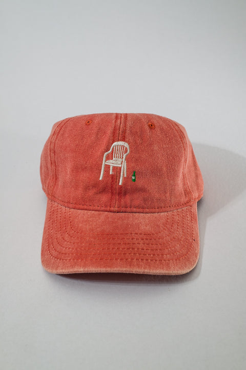 millennial holiday dad hat -  faded orange