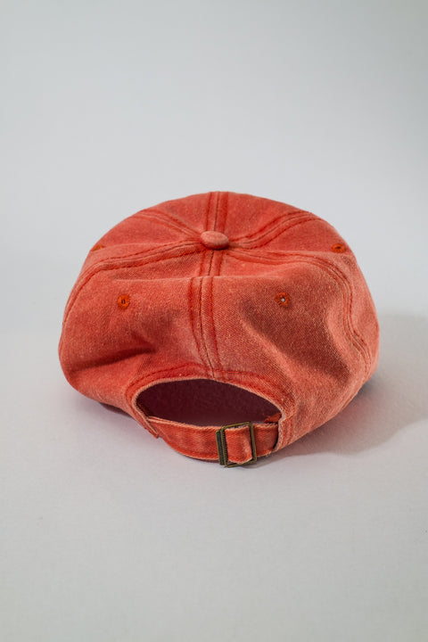 millennial holiday dad hat -  faded orange