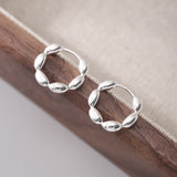 925 silver bubble hoops