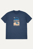 do nothing club vintage navy heavyweight organic cotton tee