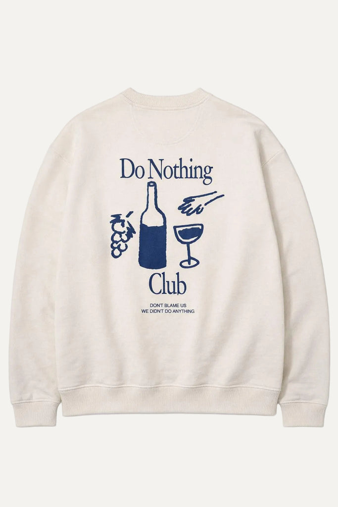 do nothing club sweater natural raw organic cotton