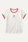 Teach me joy womens Ringer Tee organic cotton