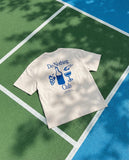 do nothing club unisex creamy white t-shirt with back print