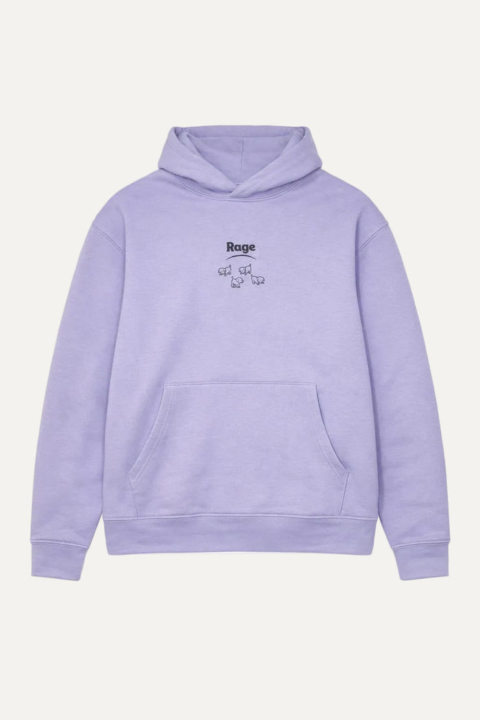 violet hoodie Rage organic cotton