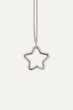 SILVER STAR necklace 925 silver and stainlessteel