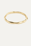 LIGHT recycled bangle gold-plated