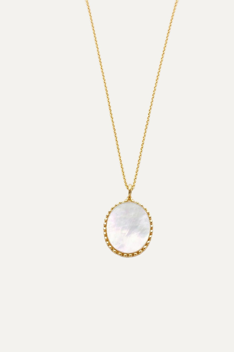 mother of pearl talisman necklace