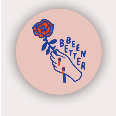 Been Better (Rose) Vinyl Sticker te koop bij Almost Summer Amsterdam 10324