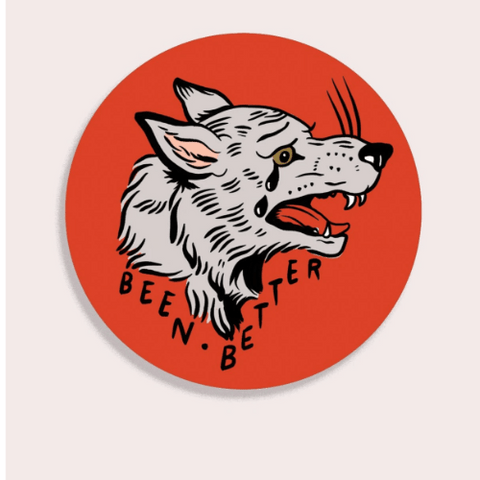 Been Better (Wolf) Vinyl Sticker te koop bij Almost Summer Amsterdam 10333